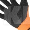Перчатка оранжевая синтетическая с черным рифленым латексом 9" Intertool (SP-0120)