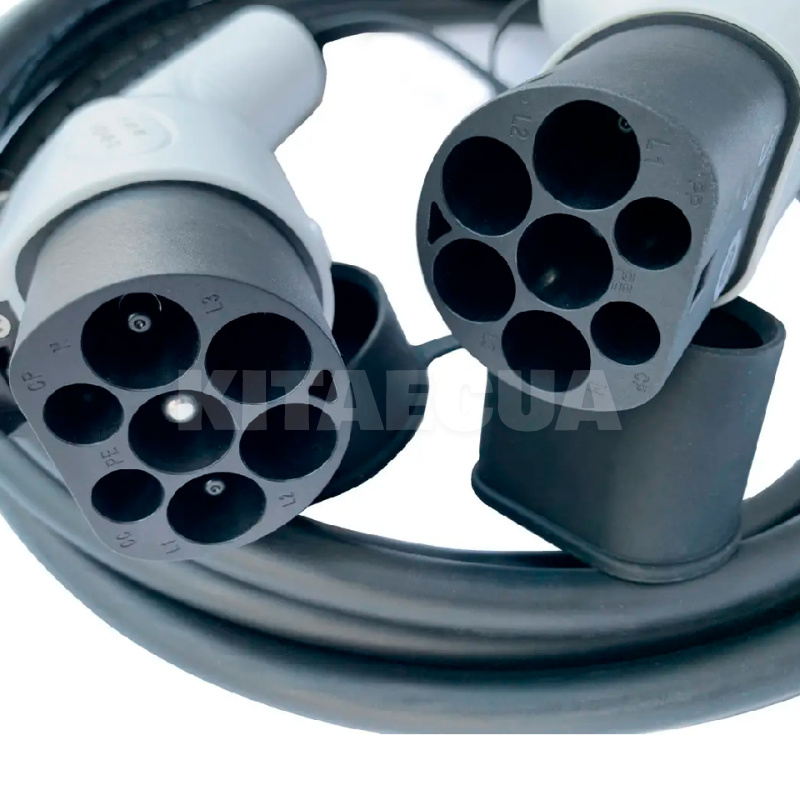 Зарядной кабель для электромобиля 7.4 кВт 32А 1-фаза 5м Type 2 (станция) - GB/T AC (китайское авто) AUTONOMY (T2GBTСable1ph) - 2