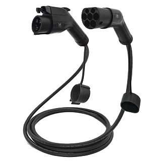 Зарядний кабель для електромобіля 7.4 кВт 32А 1-фаза 3м TYPE 2 (станція) - Type 1 (американське авто Octa Energy