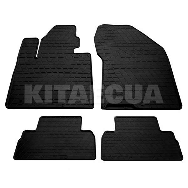 Гумові килимки в салон Hyundai Santa Fe IV (TM) (2018-2020) HK кліпси Stingray (1009274)