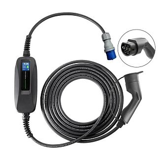Зарядка Nissan Leaf 7.4 кВт 32А 1-фаза Type 2 (европейское авто) + розетка CEE 32A Schuko 16A Besen