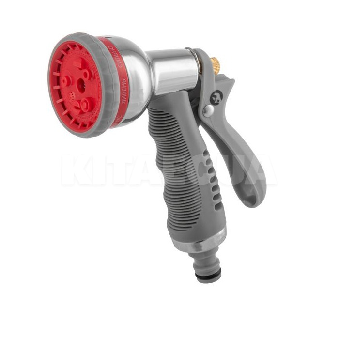 Пистолет-распылитель для полива хромированный Intertool (GE-0004) - 2