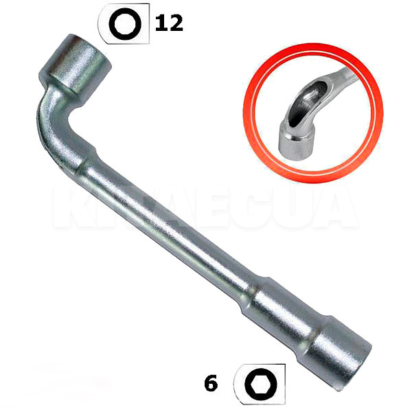 Ключ торцевой L-образный 19 мм TOLSEN (15098) - 2