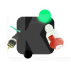 Перехідник 3.7 кВт 16А 1-фаза (силова розетка) - (побутова вилка) ECOFACTOR (Adapter-3.5 schuko-3)