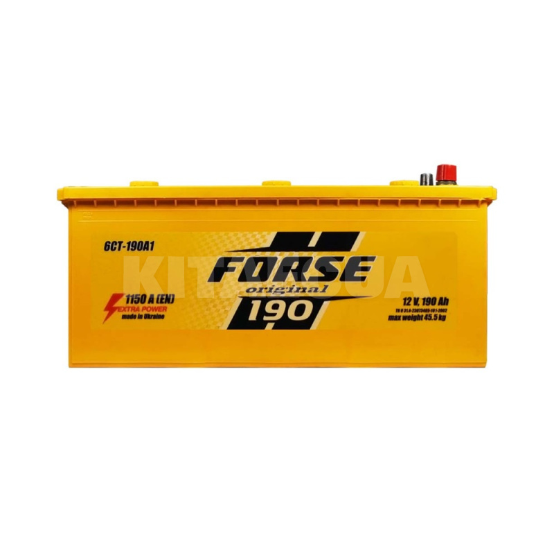 Аккумулятор автомобильный 190Ач 1150А "+" слева FORSE (10957)