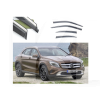 Дефлекторы окон (ветровики) из нержавеющей стали 3D на Mercedes GLA 200/250 (2015-2019) 4 шт. FLY (BBZGLA1523-W/S)