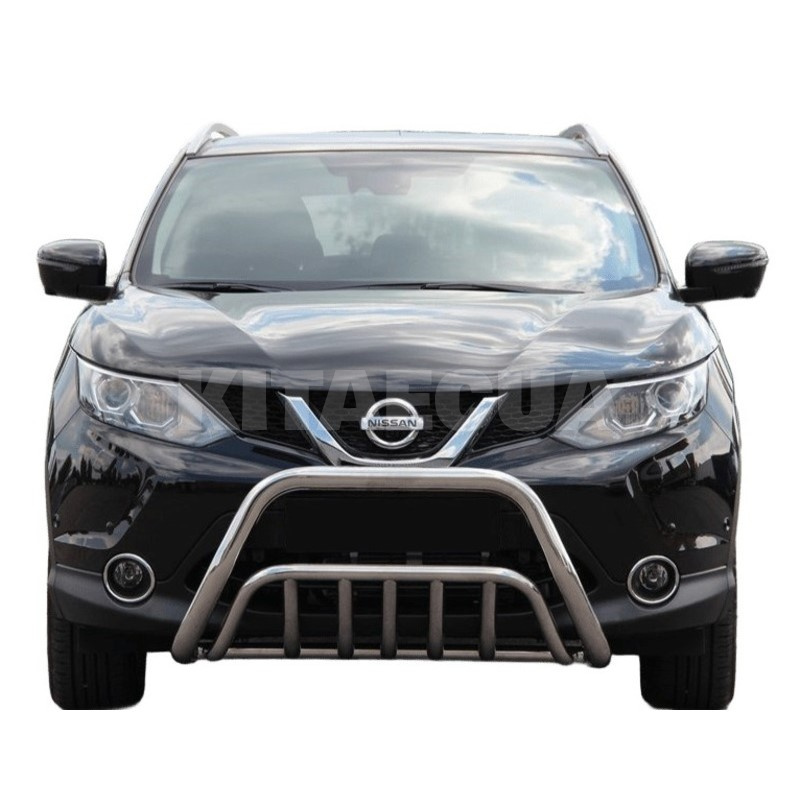 Кенгурятник WT002 Nissan Qashqai 2014-2021 нержавеющая сталь CAN (dd22633) - 3