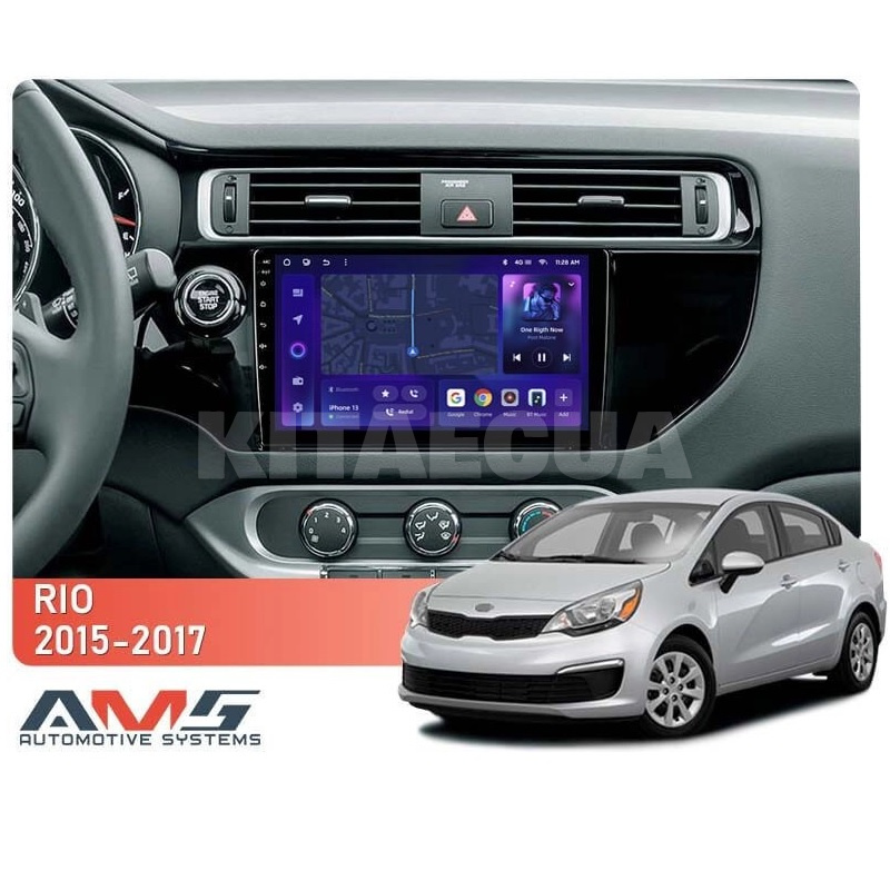 Штатна магнітола MOSS M3 4+32 ГБ 9" Kia RIO 4 K3 2015-2017 AMS (50069) - 2