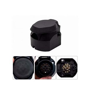 Переходник прицепа (пластик) М 3008 13P socket box PVC 