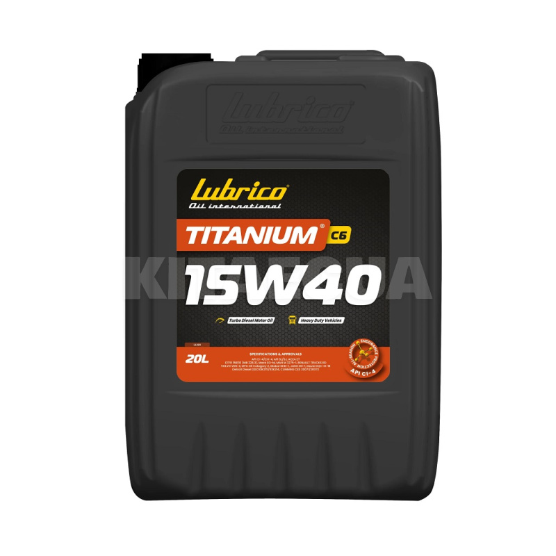 Масло моторное минеральное 20л 15W-40 TITANIUM C6 LUBRICO (L-1020-20100200)