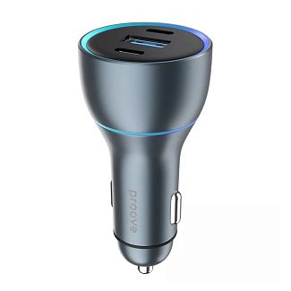 автомобільний зарядний пристрій 130W USB+2Type-C Super Charge PROOVE