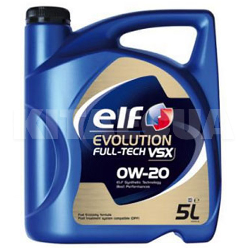 Масло моторное синтетическое 5л 0W-20 Evolution FullTech VSX ELF (214229)
