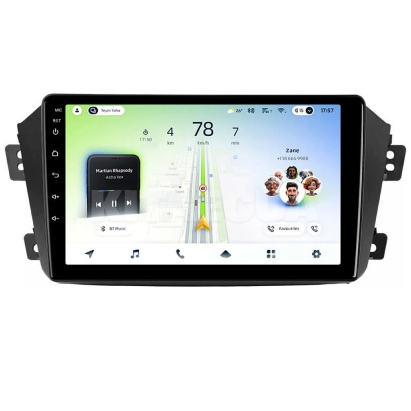 Штатная магнитола CC4L 4+64 Gb 9" Geely Emgrand EX7 2011-2019 Teyes (71871-Teyes)