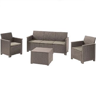 Комплект садовой мебели Emma 3 seater set бежевый Keter