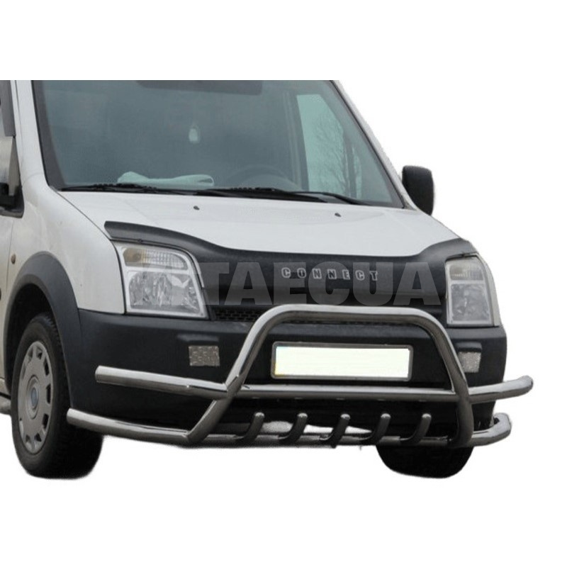 Кенгурятник WT003-Plus-2 Ford Connect 2010-2013 нержавеющая сталь CAN (dd22413) - 2