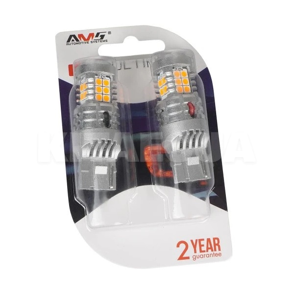 Светодиодная лампа U24 12V W21W 2200K (компл.) AMS (41303) - 3