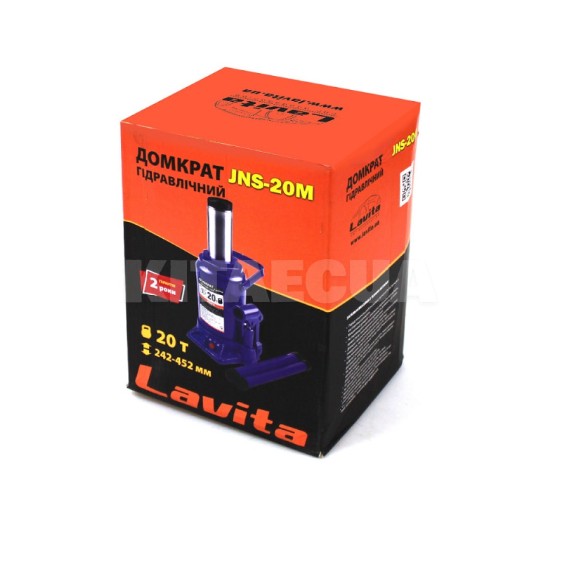 Домкрат гидравлический бутылочный до 20т (242-452мм) LAVITA (LA JNS-20M) - 3