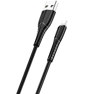 Кабель USB Lightning 2А U35 1м чорний USAMS