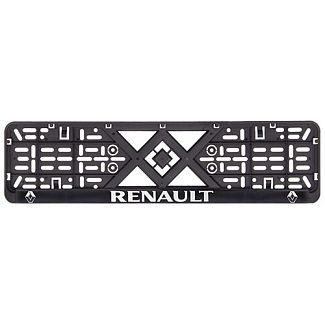 Рамка номерного знака пластик, з рельєфним написом RENAULT VITOL