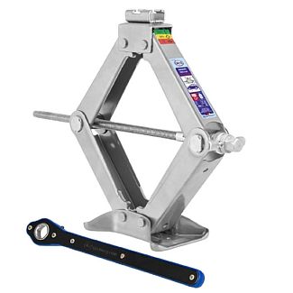 Домкрат механічний ромбоподібний до 2т (120мм-415мм) з тріскачкою 436 700 AL ALCA
