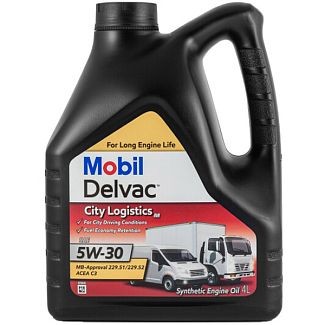 Масло моторное синтетическое 4л 5W-30 Delvac City Logistics M MOBIL