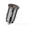 Автомобильное зарядное устройство Circular Plastic A+C 30W Black BASEUS (CCALL-YS01)