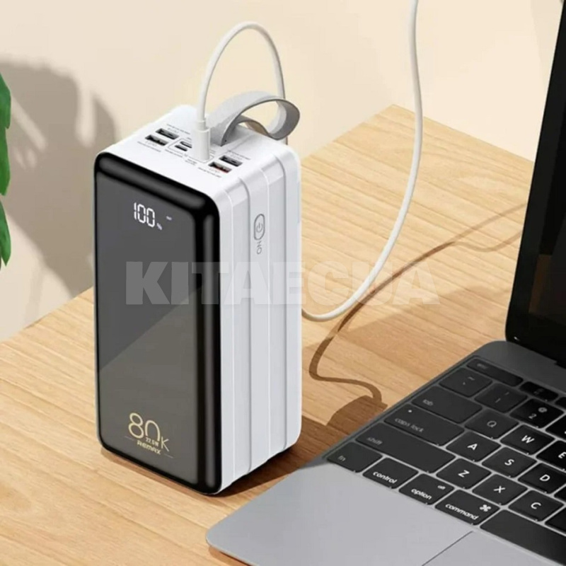 Повербанк Chinen Series 80000 mAh 22.5W белый Remax (RPP-291 White) - 7