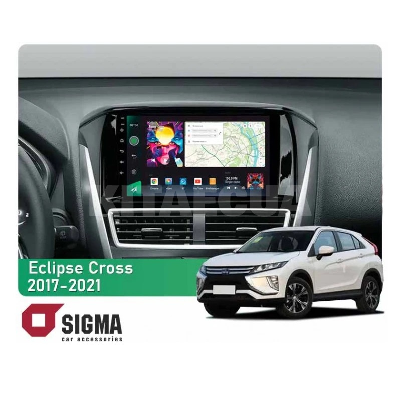 Штатна магнітола PRO 10464 4+64 Gb 10 Mitsubishi Eclipse Cross 1 2017-2021 (F2) SIGMA4car (41206)