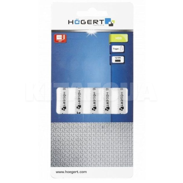 Полотно для электролобзика по металлу чистый рез 76 мм 12TPI 5 шт HOGERT (HT6D671) - 2