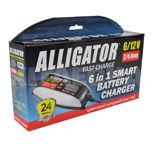 Зарядное устройство для аккумулятора 6В/12В импульсное ALLIGATOR (AC812) - 4