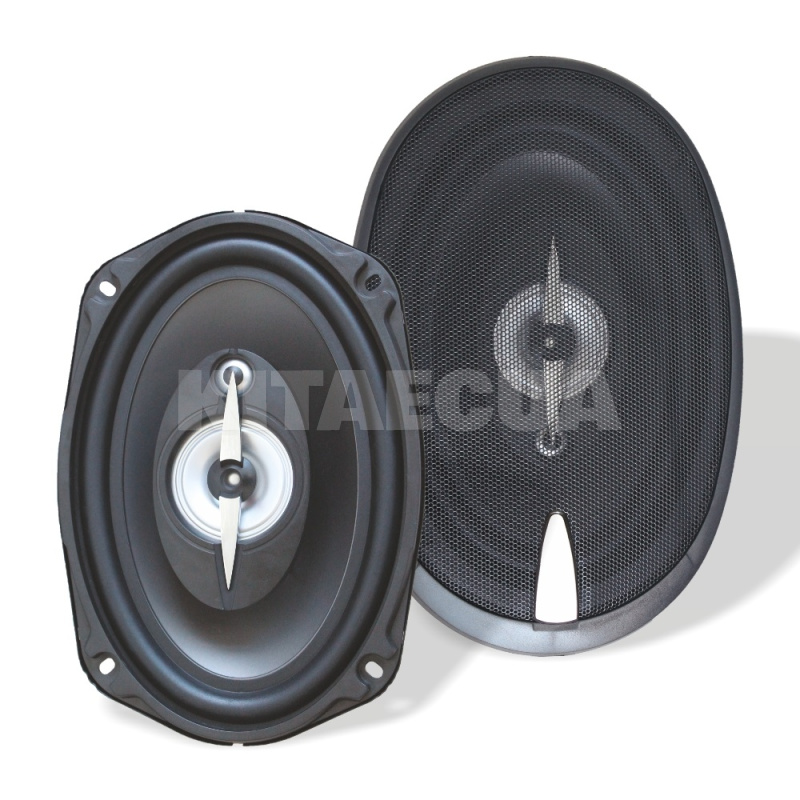 Динамики коаксиальные 3-х полосные 6x9" (15x23см) 350 Вт черные (2 шт) AS-B693 (15440)