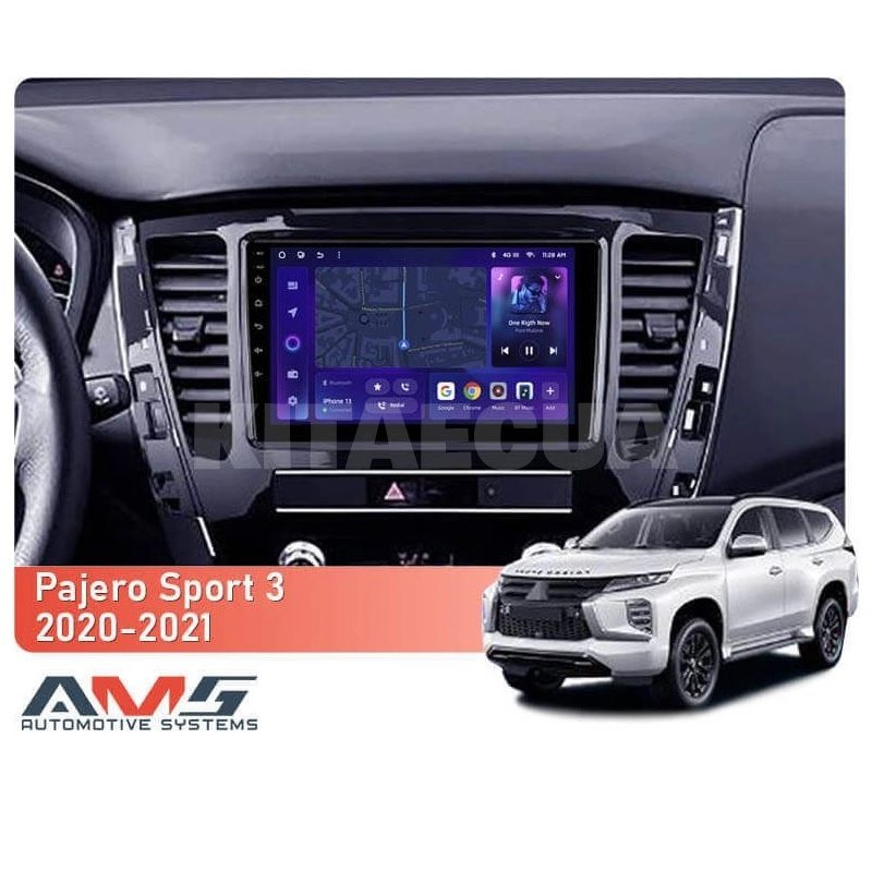 Штатна магнітола MOSS M3 4+32 ГБ 9" Mitsubishi Pajero Sport 3 2020-2021 AMS (50566) - 2