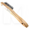 Щітка з металу 4-рядна сталева з деревяною ручкою YATO (YT-6358)