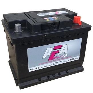 Акумулятор автомобільний 60Ач 540А "+" праворуч AFA