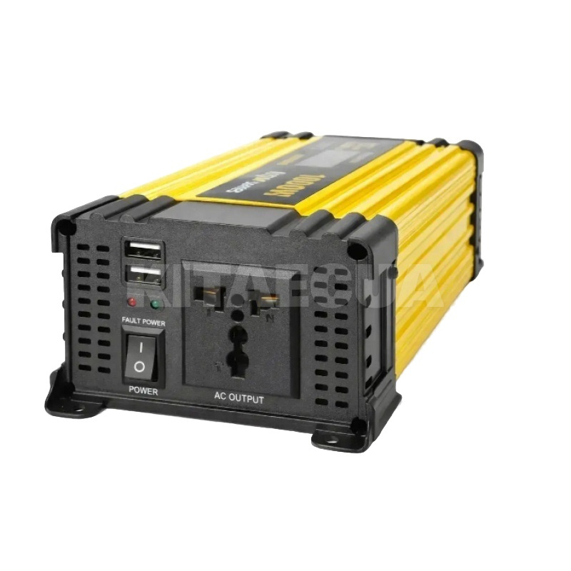 Инвертор 12-220В 2000Вт AC/DC KSM LCD+2 USB UKC (00000072774) - 2