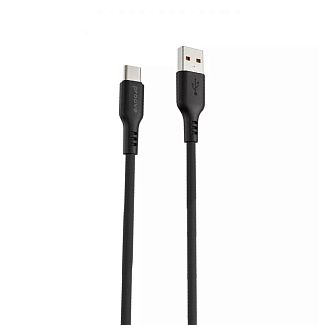 Кабель USB Type-C 2.4A 1м Rebirth черный PROOVE