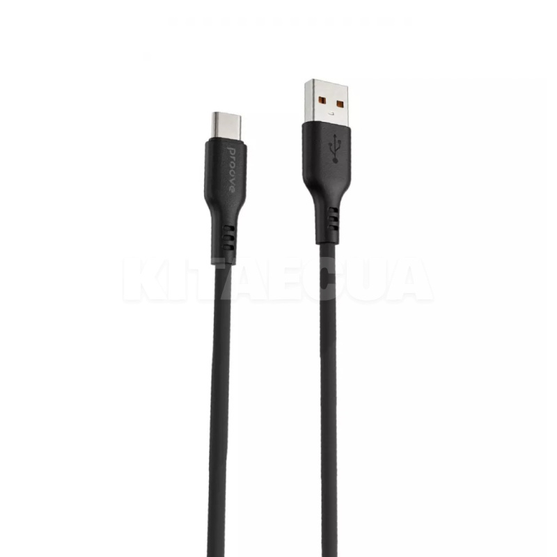 Кабель USB Type-C 2.4A 1м Rebirth черный PROOVE (557660001)