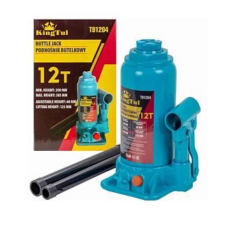 Домкрат гідравлічний пляшковий до 12т (200-385мм) KINGTUL
