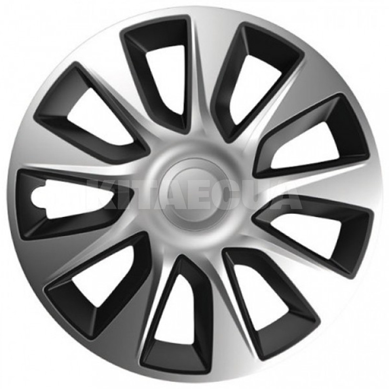 Ковпак R16 STRATOS сіро-чорні (комп-кт) ELEGANT (103844)