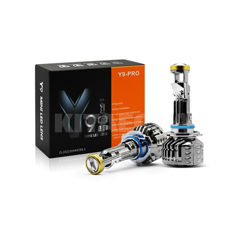 Мини LED линзы в фары H7 60W 6000K (Y9Pro)