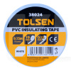 Изолента 9.2м х 19мм белая TOLSEN (38024)