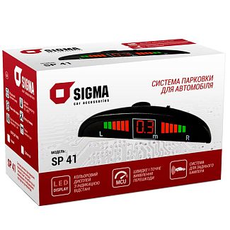 Парктроник SP-41 BL черный на 4 датчика 18 мм SIGMA4car