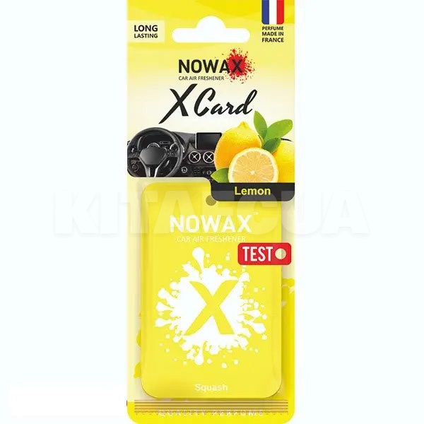 Ароматизатор "лимон" X CARD Lemon NOWAX (NX07572)