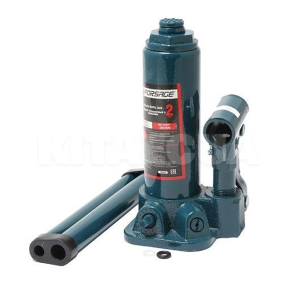 Домкрат гидравлический бутылочный до 2т (181мм-345мм) с клапаном Forsage (F-T90204)