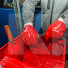 Рукавички робочі універсальні трикотажні червоні XL повна облива D-RESIST DOLONI (4518)