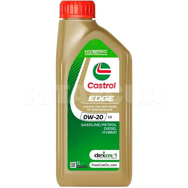 Масло моторне синтетичне 1л 0W-20 EDGE C5 CASTROL (CAS-EDGE-0W-20-1)