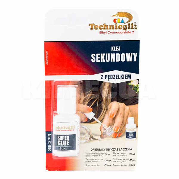 Клей секундний ціанакрилатний 8 гр Technicqll (C-990)