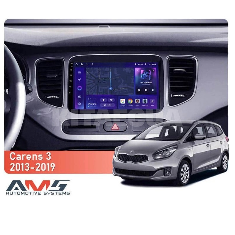 Штатна магнітола MOSS M3 4+32 ГБ 9" Kia Carens RP 3 2013-2019 AMS (50044) - 4