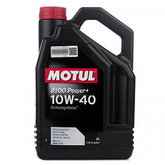 Масло моторное полусинтетическое 4л 10W-40 2100 Power+ MOTUL