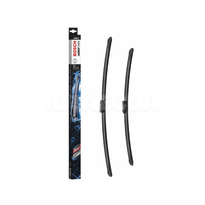 Щітка склоочисника (двірник) 680/575мм безкаркасна Bosch (3 397 007 581)